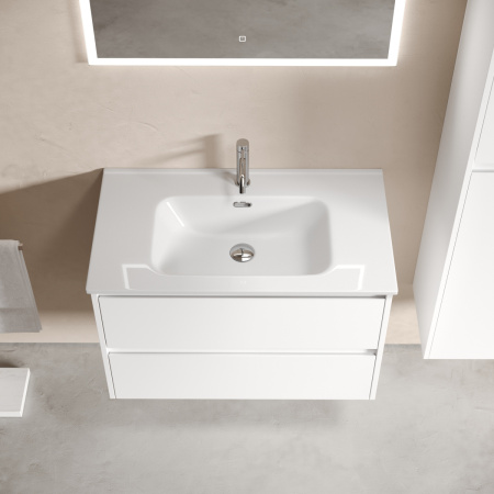 Тумба под раковину Sancos Libra LB80W 80х50 подвесная цвет белый